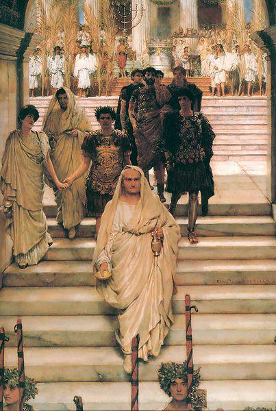 Sir Lawrence Alma-Tadema,OM.RA,RWS The Triumph of Titus by Lawrence Alma-Tadema